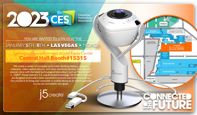 j5create「CES 2023」展覽通知