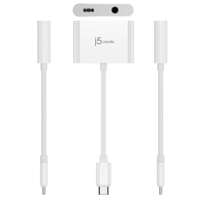 JCA122 USB-C 3.5mm音源轉接器 +PD充電