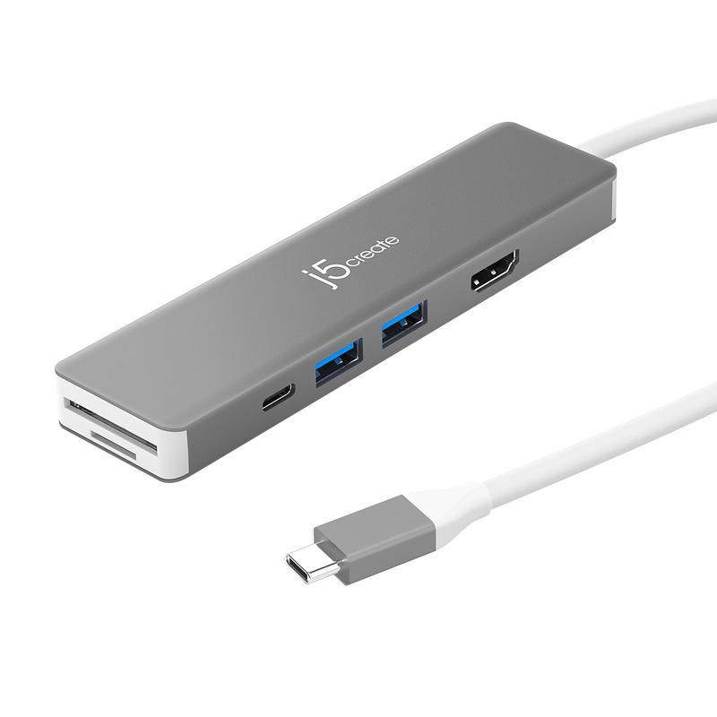 JCD390 USB-C Gen2二代超高速<Br>7合1擴充集線器