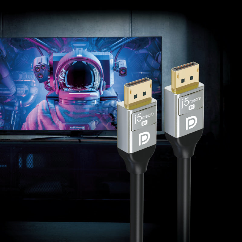 JDC43L10 8K DP1.4 VESA認證公對公訊號線(1米)