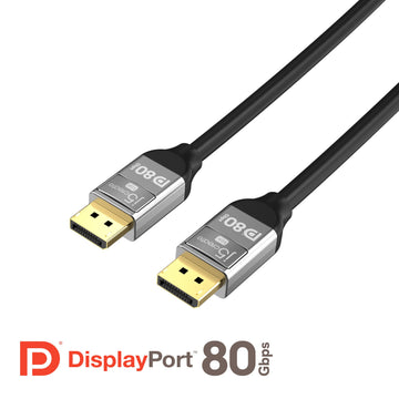 JDC44L16 16K DP2.1 80Gbps VESA認證 DisplayPort訊號線1.6米