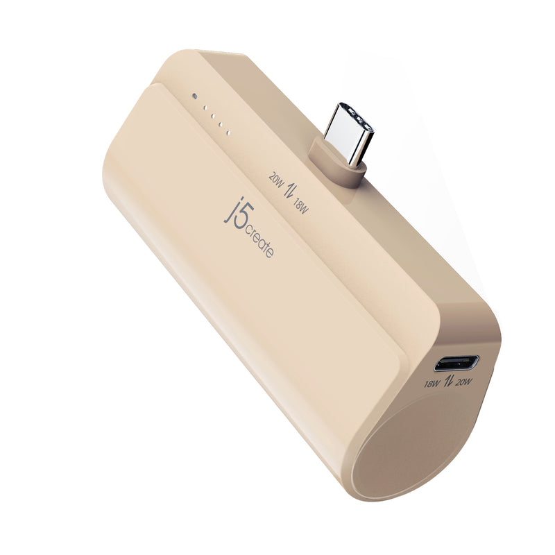 JPB5220 USB-C®口袋快充行動電源<br><small><small>（典雅白 / JPB5220W）（魅力粉 / JPB5220R）（奶茶棕 / JPB5200C）</small></small>