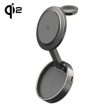 JUPW3515 Qi2 三合一 磁吸折疊旅行式無線充電座