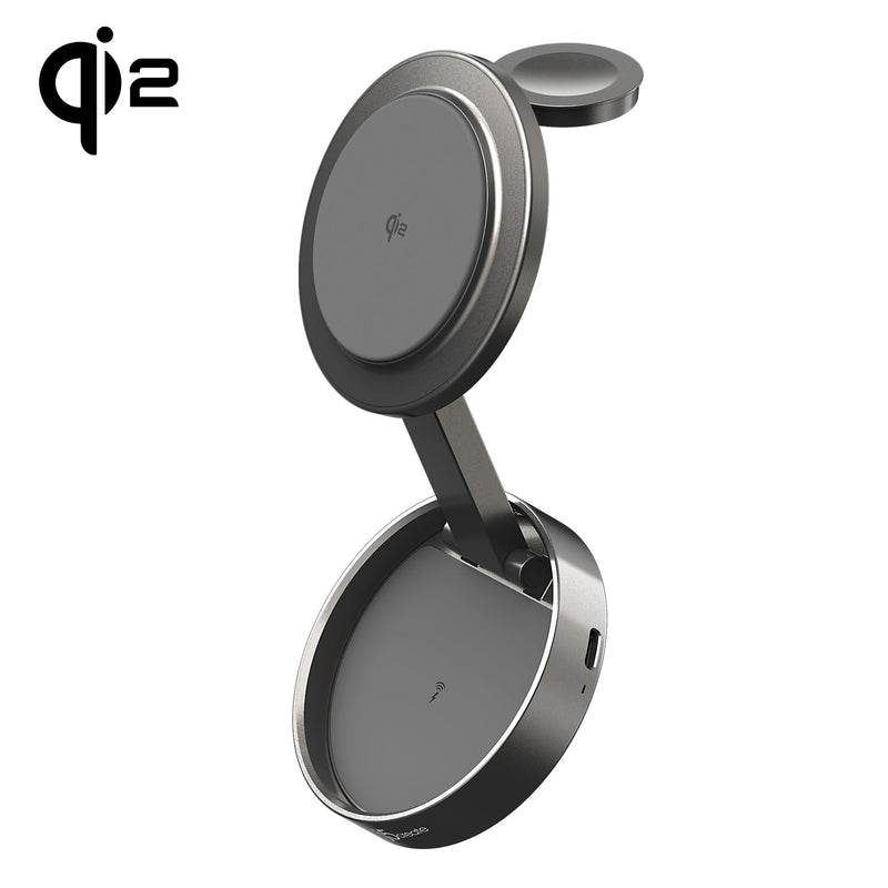 JUPW3515 Qi2 三合一 磁吸折疊旅行式無線充電座