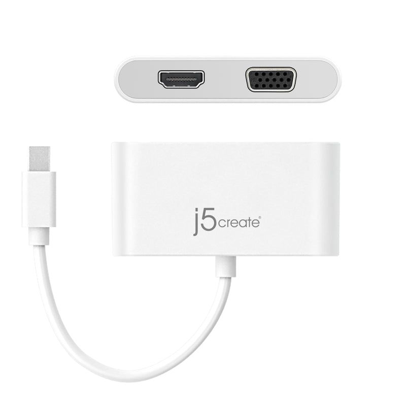 JCA174 USB Type-C to VGA+4K HDMI螢幕轉接器