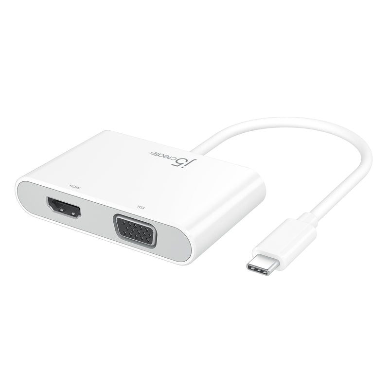 JCA175 USB-C to VGA+4K HDMI 4合1螢幕轉接器