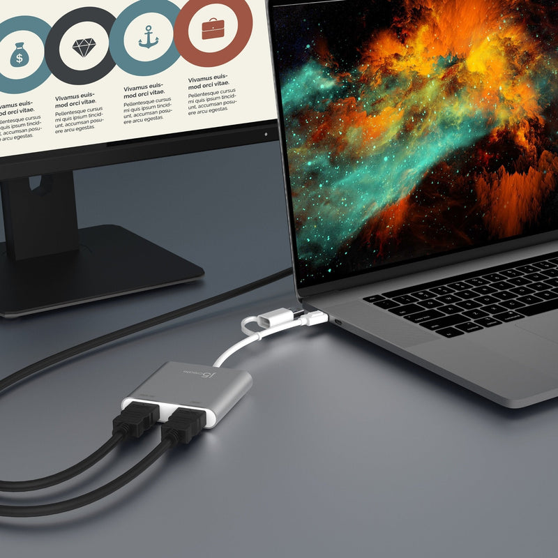 JCA365 USB-C to HDMI雙外接顯示卡