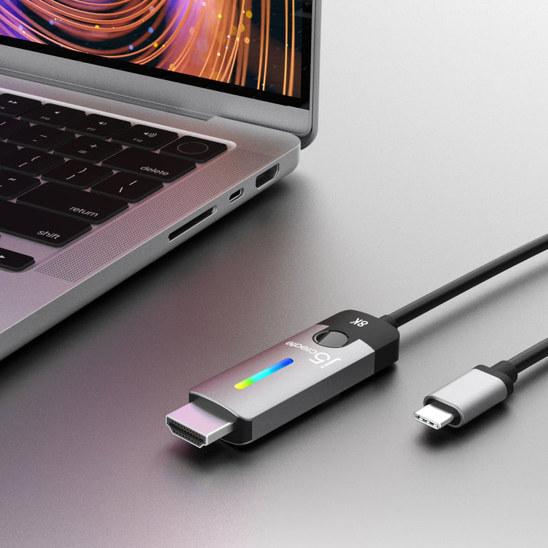JCC157 USB-C 8K炫彩 HDMI 2.1轉接線