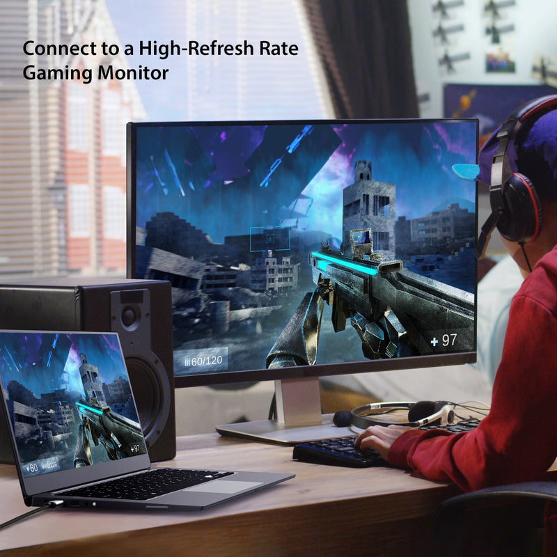 JCC157 USB-C 8K炫彩 HDMI 2.1轉接線