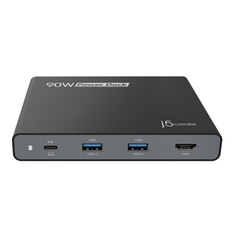 JCDP392 USB-C 多功能筆電擴充內建90W電源供應器