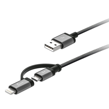 JML11 二合一充電傳輸線 (玫瑰金/R)(太空灰/B)