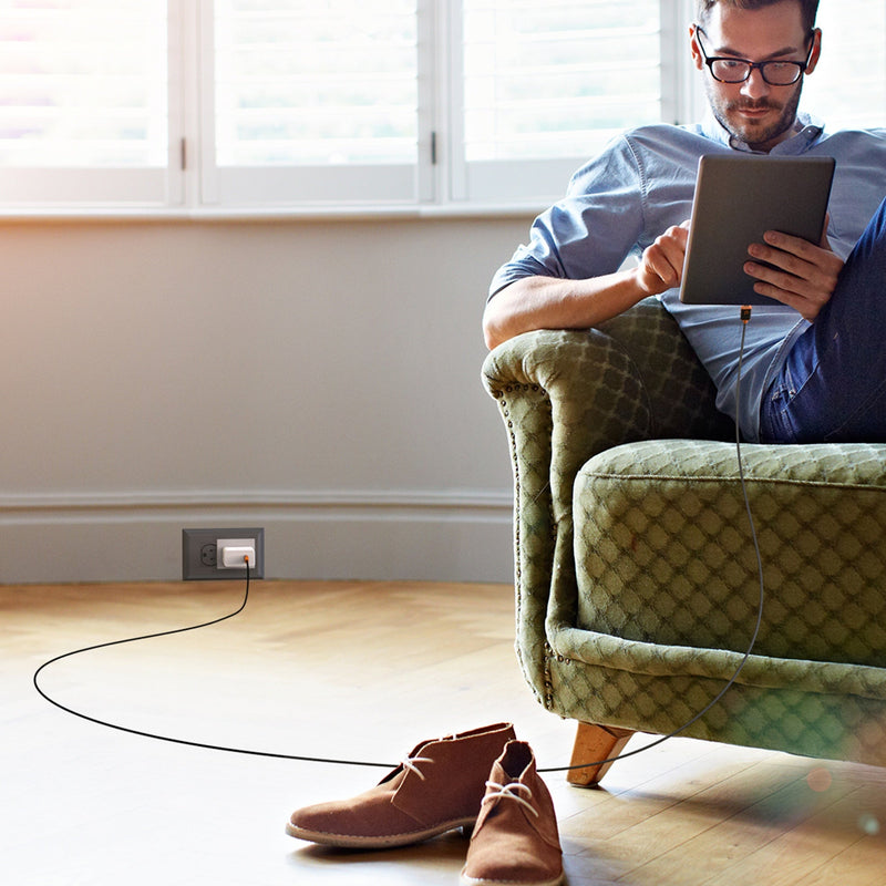 JUCX24L30 USB-C 編織3A 60W<br>超長快速充電傳輸線 3米