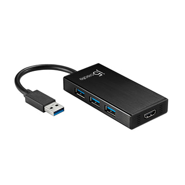 JUH450 USB 3.0多功能擴充卡(HDMI + 3 Port 集線器)