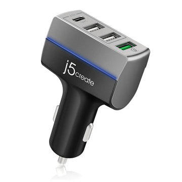 JUPV41 QC3.0車用USB 4Port快速充電器