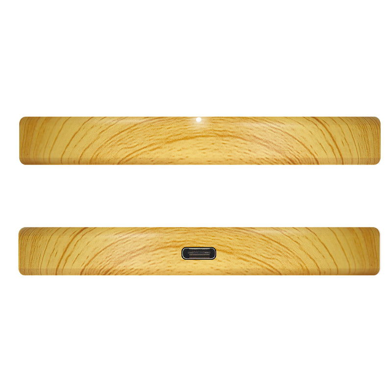 JUPW1101W 10W木紋無線充電盤(附QC3.0 USB快速充電器)