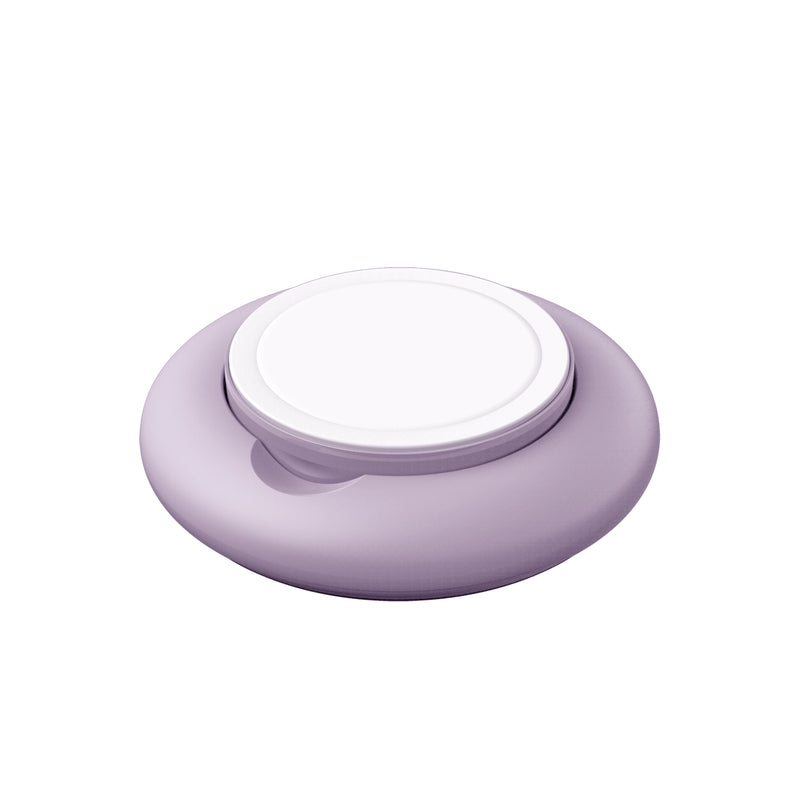 JUPW1107NP 馬卡龍．MagSafe認證．真15W磁吸無線快充座<br><small><small>(丁香紫)</small></small>