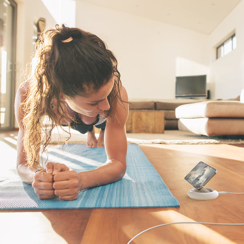 JUPW1107NP 馬卡龍．MagSafe認證．真15W磁吸無線快充座<br><small><small>(迷濛藍)</small></small>