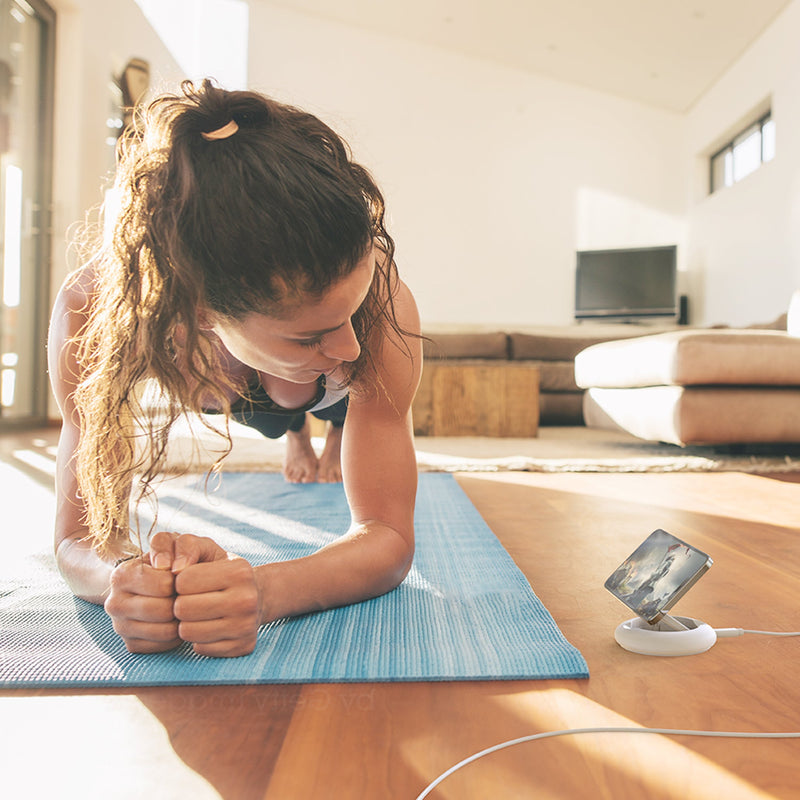 JUPW1107NP 馬卡龍．MagSafe認證．真15W磁吸無線快充座<br><small><small>(天使白)</small></small>